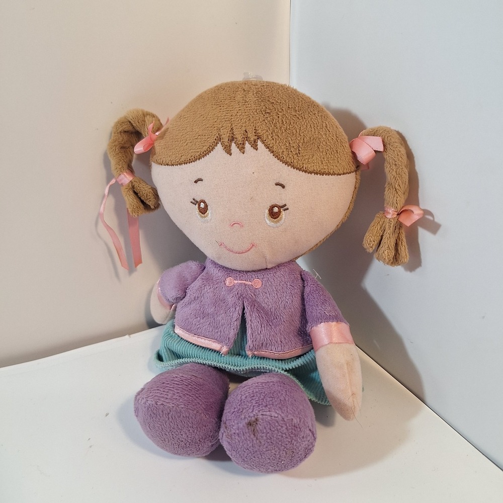 Kids Preferred Baby Doll Plush Stuffed Soft Baby Toy Purple Blue Pink Pigtails